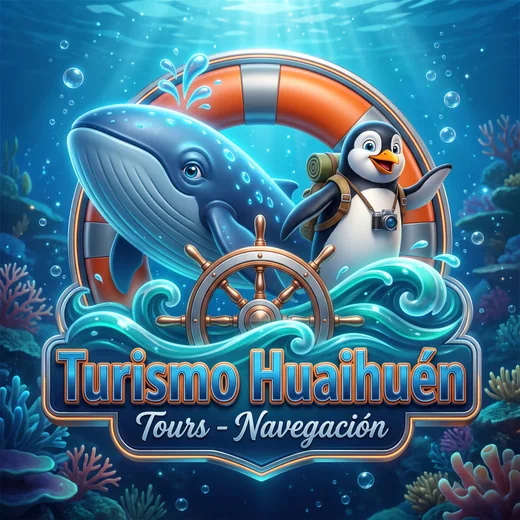 Logotipo Turismo Huaihuén — Tours & Navegación — BC Digital